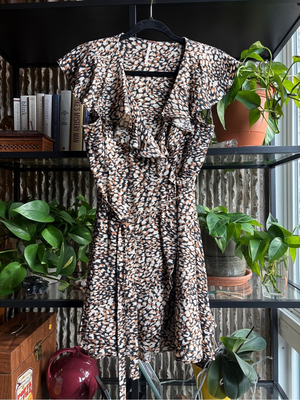 Free People French Quarter Ruffle Wrap Dress - Size XS